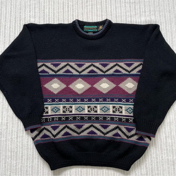 Vintage Sedgewick Men’s Virgin Wool Pullover Knit Sweater | Size M - Picture 1 of 8